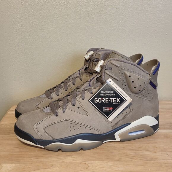 Air Jordan 6 Retro GTX GORE-TEX Brown Kelp FD1643-300 Women’s Size 12 Men's 10.5 - Picture 3 of 7